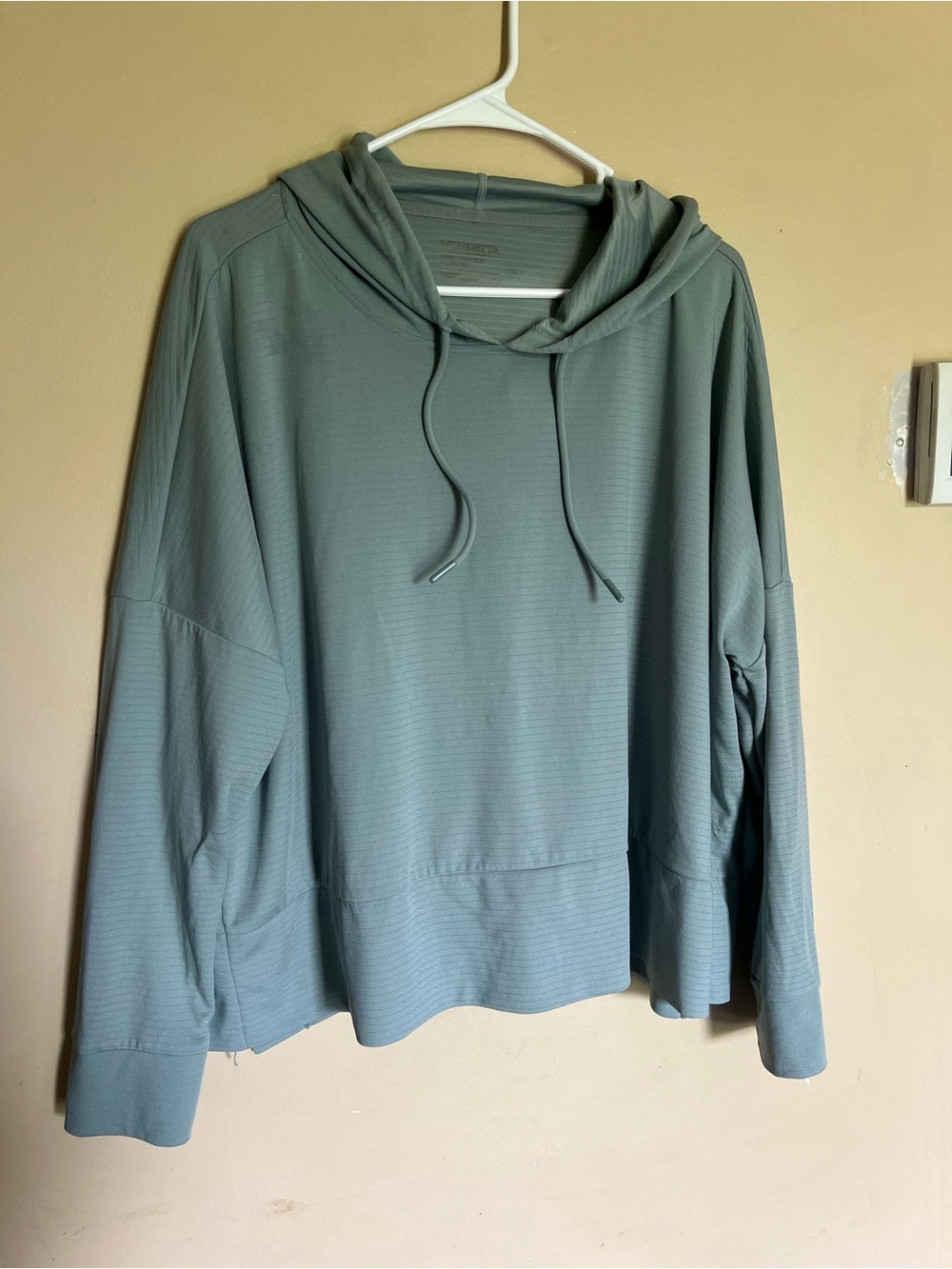 Mondetta Lightweight Hooded Shirt Jacket in Sage